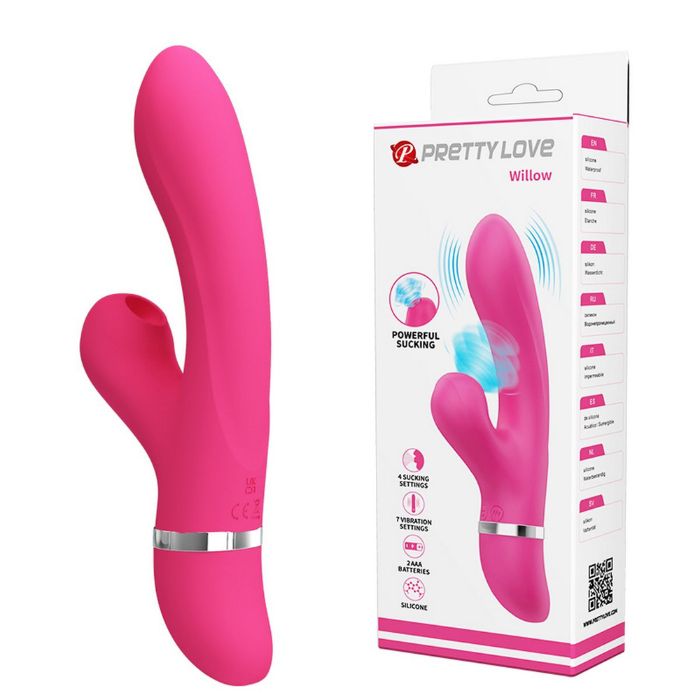 Pretty Love Willow Вибратор кролик с вакуумным эффектом 7F -- BI-014916