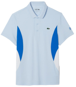 Мужское теннисное поло Lacoste Tennis x Novak Djokovic Ultra-Dry Polo - light blue