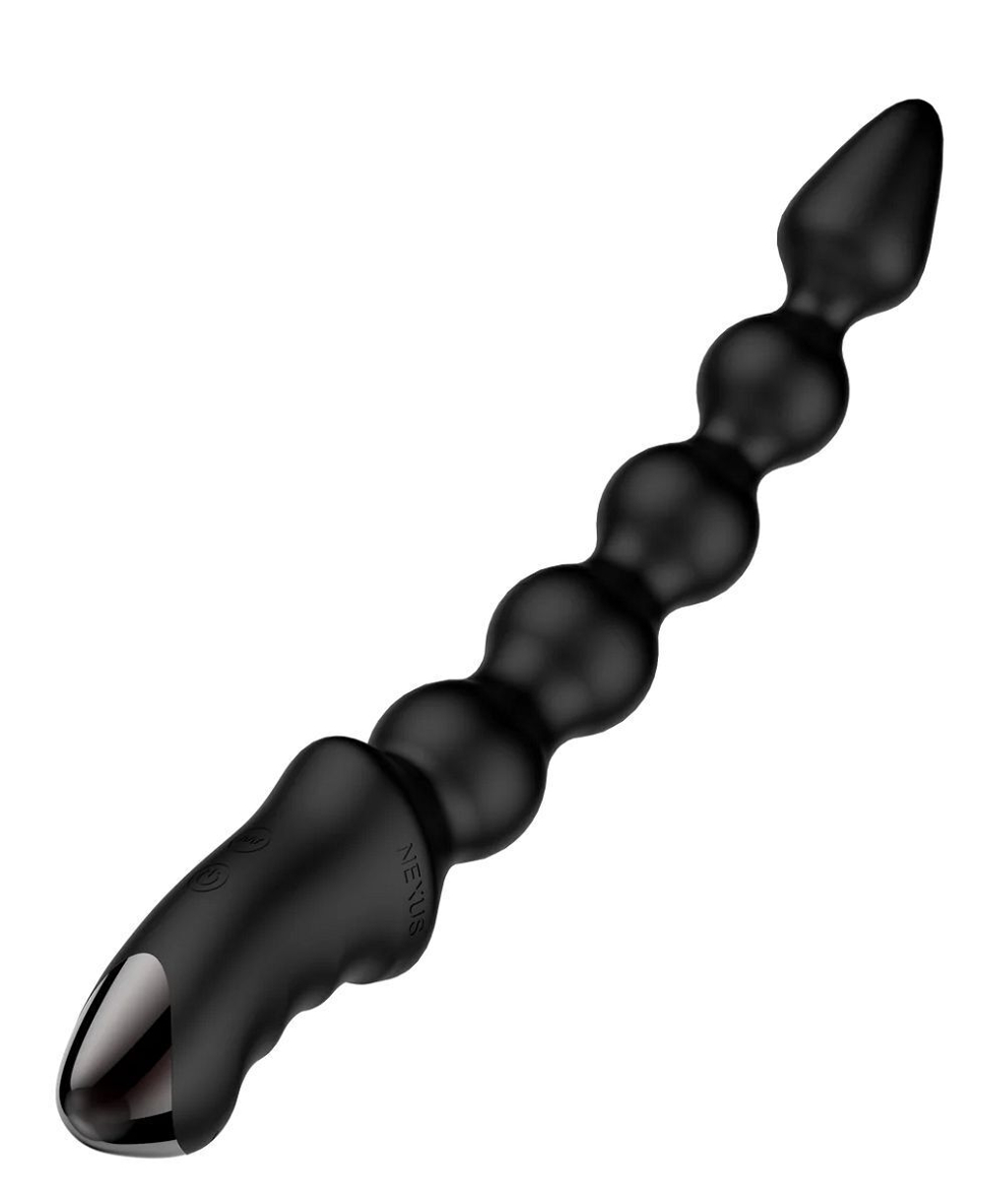 Черный гибкий вибростимулятор Nexus Bendz - 29,2 см. (Цвет: черный)