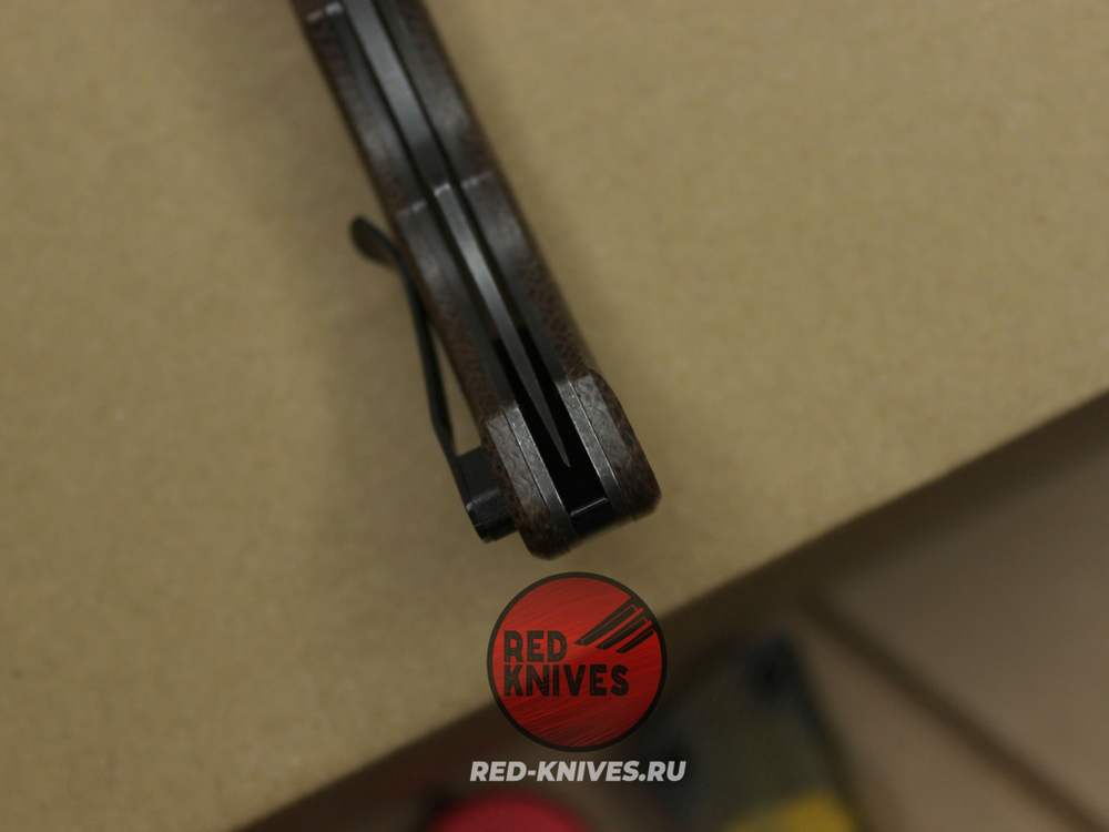 Нож CRKT RITUAL мини, компакт - темная микарта, клинок блэквош CR7465