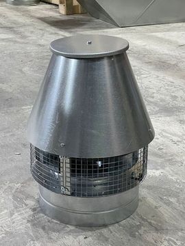 Крышный жаростойкий вентилятор ВКР 200 темно-серый (RAL 7024, d200мм, +120 °C)