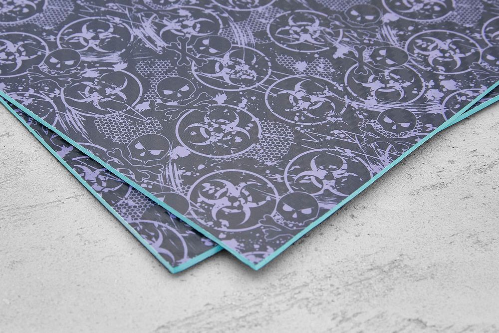 Кайдекс Toxic Skull black/lavender 2,03мм, лист 300x200мм