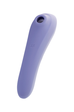 Вакуум-волновой бесконтактный стимулятор клитора Satisfyer Dual Pleasure, силикон, фиолетовый, 17,9