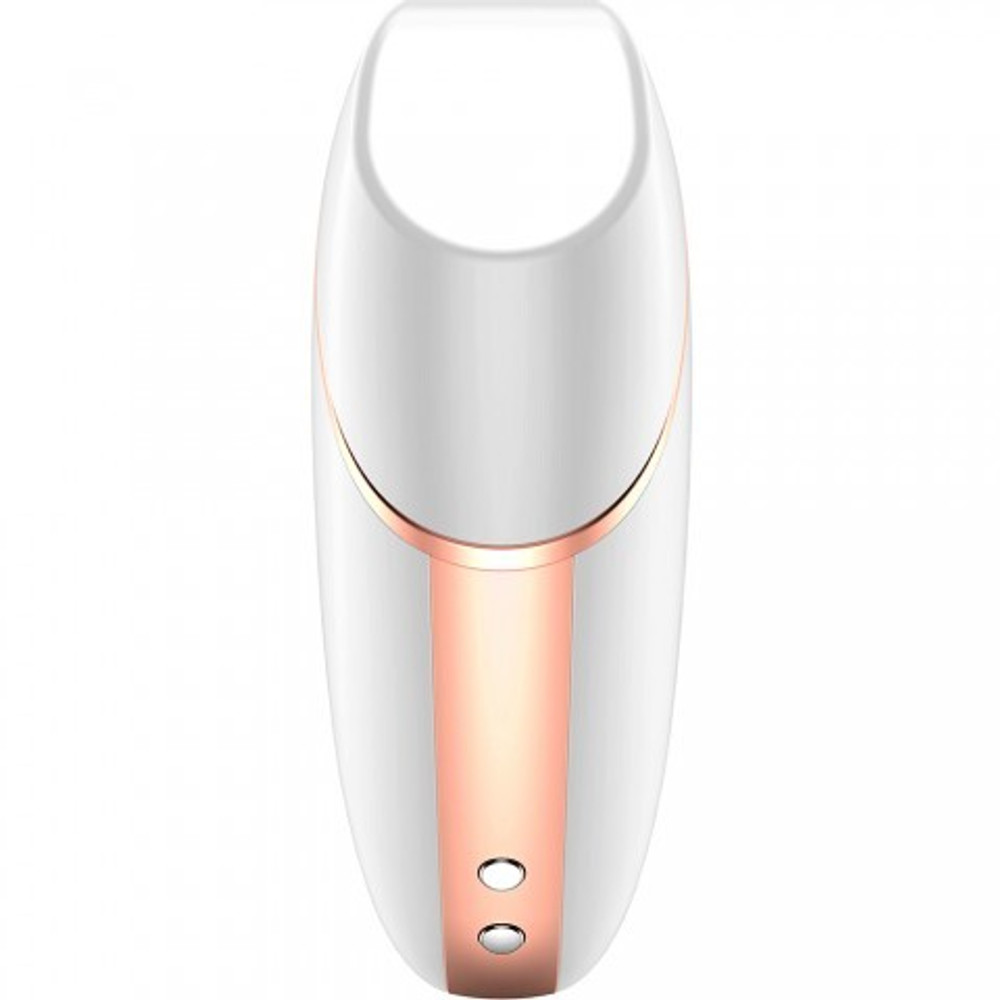 Вакуумный клиторальный стимулятор с вибрацией Satisfyer Love triangle white
