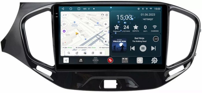 Магнитола для Lada Vesta 2015-2022 - RedPower 077 Android 10, Быстрая, QLED+2K, CarPlay, SIM-слот