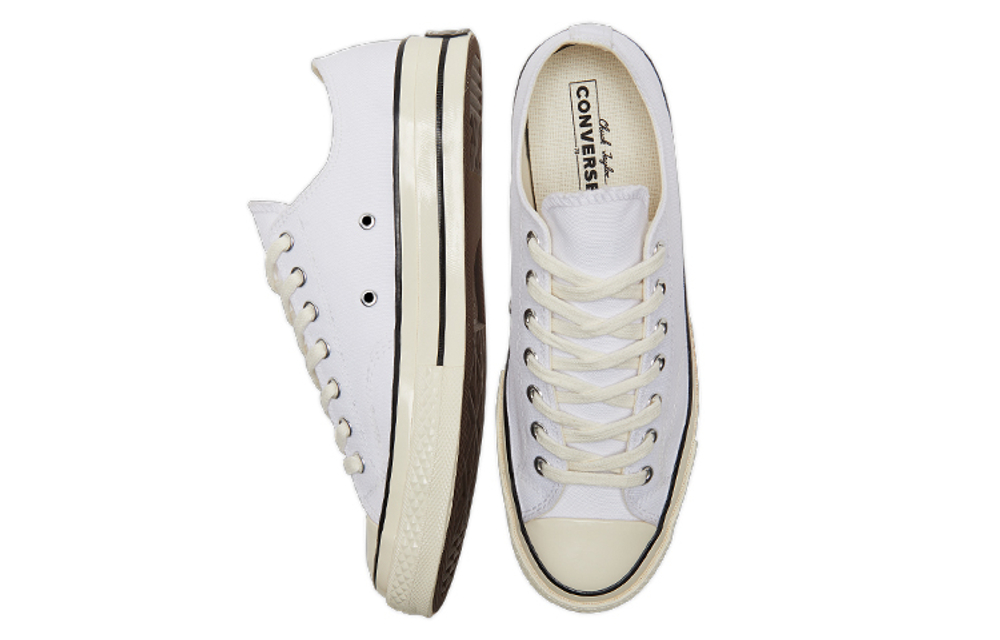 Chuck 70 Converse Low "White Black"