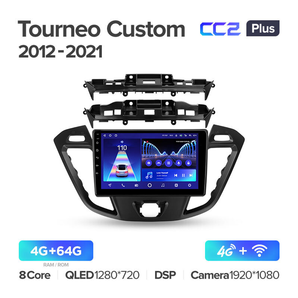 Teyes CC2 Plus 9"для Ford Tourneo Custom 2012-2021