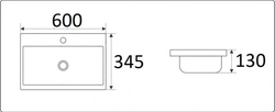 Умывальник CeramaLux 9595-60