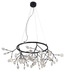 Подвесная люстра Evita EVITA SP45 D BLACK/TRANSPARENT Crystal Lux