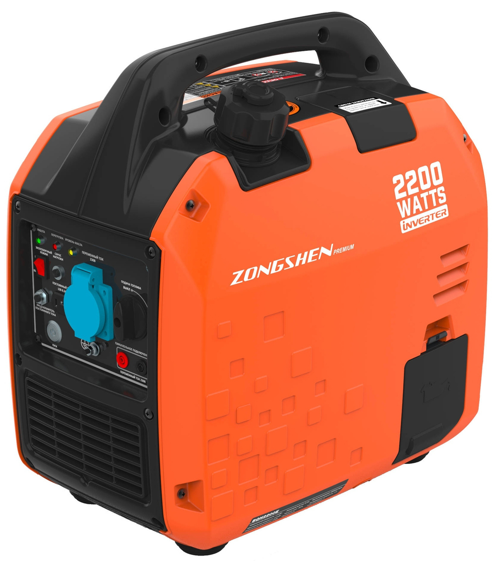 Генератор бензиновый инверторный Zongshen BQH 2200 E 1T90DFQ23