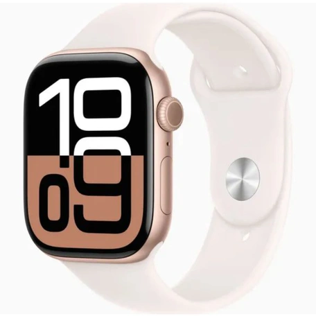 Умные часы Apple Watch S10 46 мм, Rose Gold Aluminium, Light Blush Sport Band - M/L