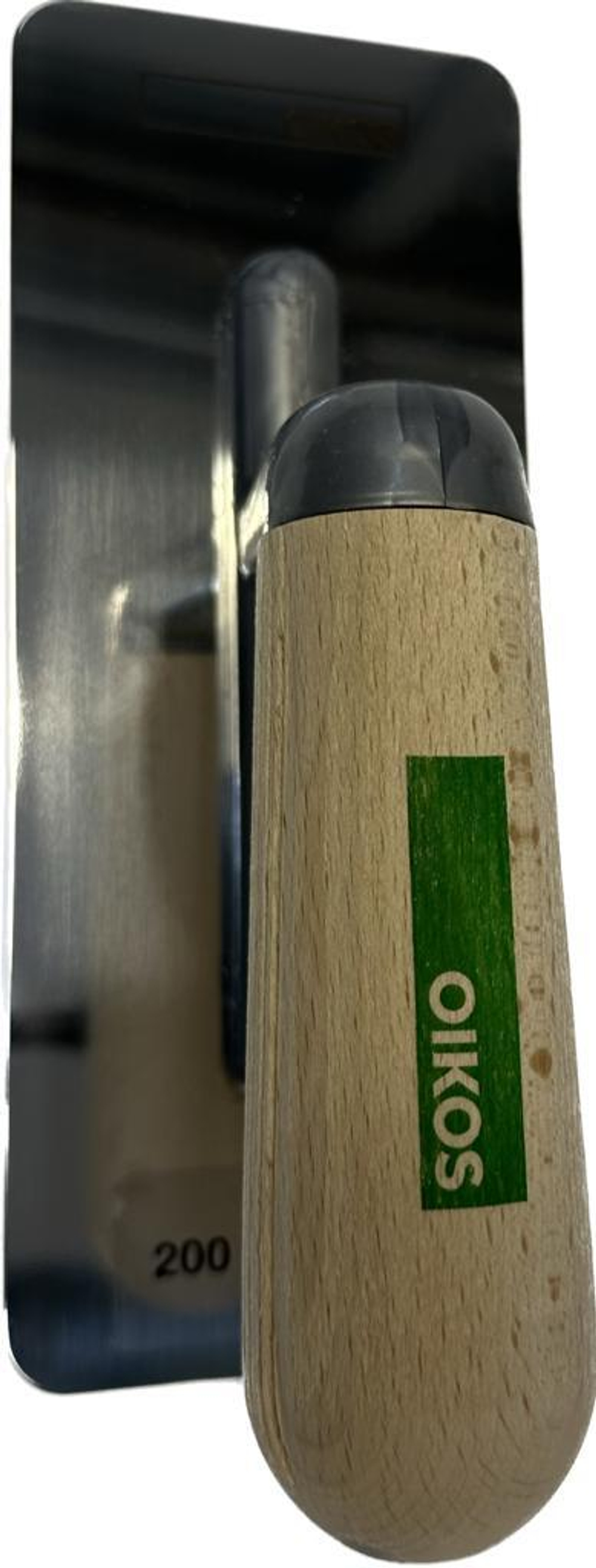 Кельма  SPATOLA by OIKOS 200x80 mm, STAINLESS STEEL TROWEL by OIKOS 200x80 mm