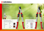 GRINDA T-830, 595-830 мм, закаленные лезвия, телескопический, плоскостной сучкорез (424590)