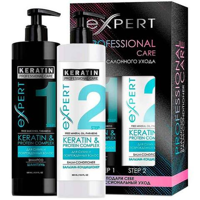 Шампунь и Бальзам для волос Expert Professional Care Keratin & Protein Complex 500 мл