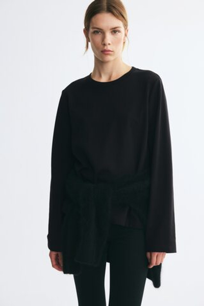 Хлопковый топ из интерлока - H&M
