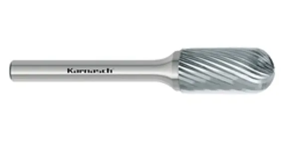 Борфреза твердосплавная Karnasch форма G, 3х10х3х38 мм, насечка HP-2, без покрытия, арт. 11.3060-012