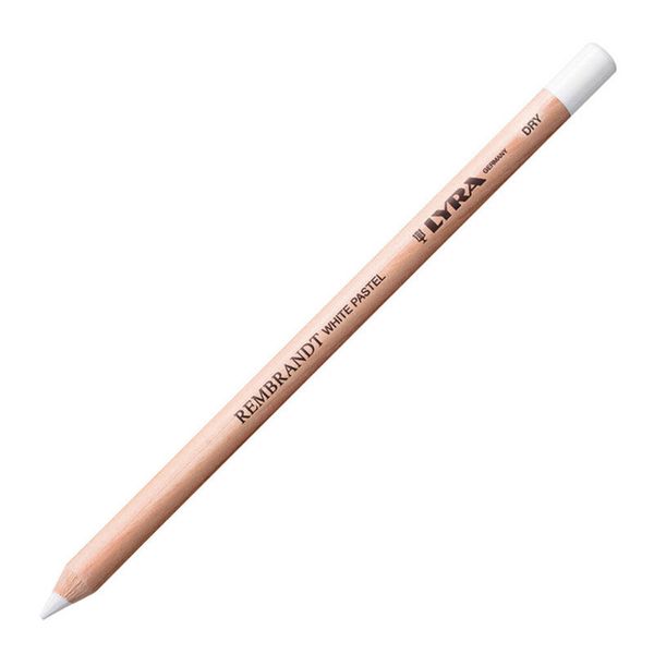 Карандаш меловой Rembrandt WHITE PASTEL DRY 12 шт, белый (мягкий, обезжиренный), Lyra L2052001