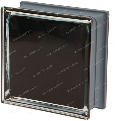 Стеклоблок металлизированный Неро Vetroarredo Nero Q19 O Met 19x19x8