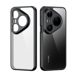 Чехол прозрачный с черными рамками для смартфона Huawei Pura 90 Pro Max, серия Aimo Series от Dux Ducis