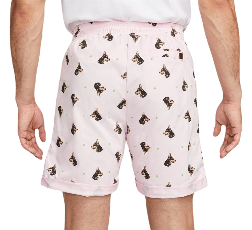 Мужские шорты теннисные Nike Dri-Fit Print Heritage Short - pink foam