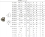 Ниппель переходной НхН 3/8" x 1/4" VALOGIN VG-203201