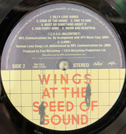 Виниловая пластинка Wings - Wings At The Speed Of Sound LP