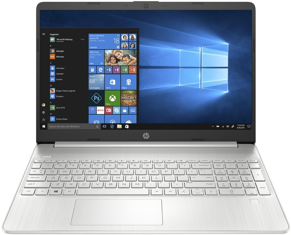 Ноутбук HP 15s-eq0053ur Ryzen 5 3500U/8Gb/SSD512Gb/AMD Radeon/15.6;/IPS/FHD (1920x1080)/Free DOS 3.0/silver/WiFi/BT/Cam 22R17EA