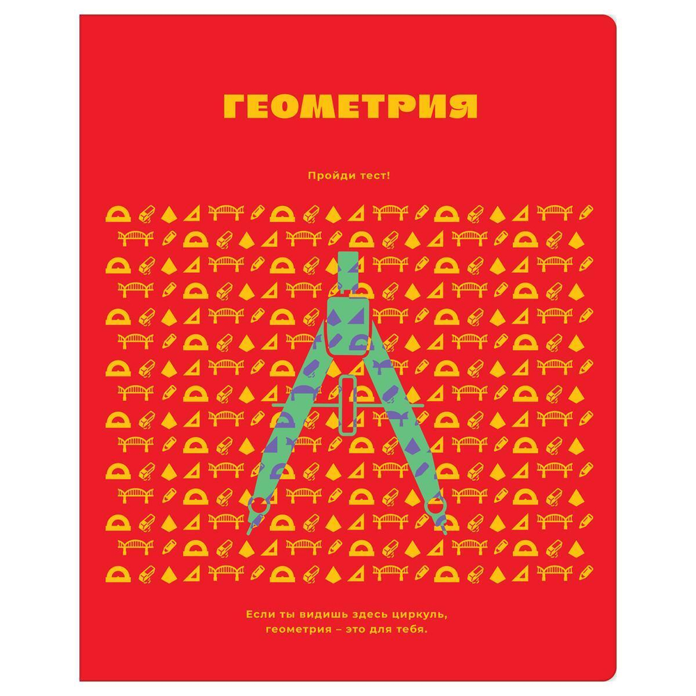 Тетрадь предметная 48л. Геометрия "Профтест"(BG)