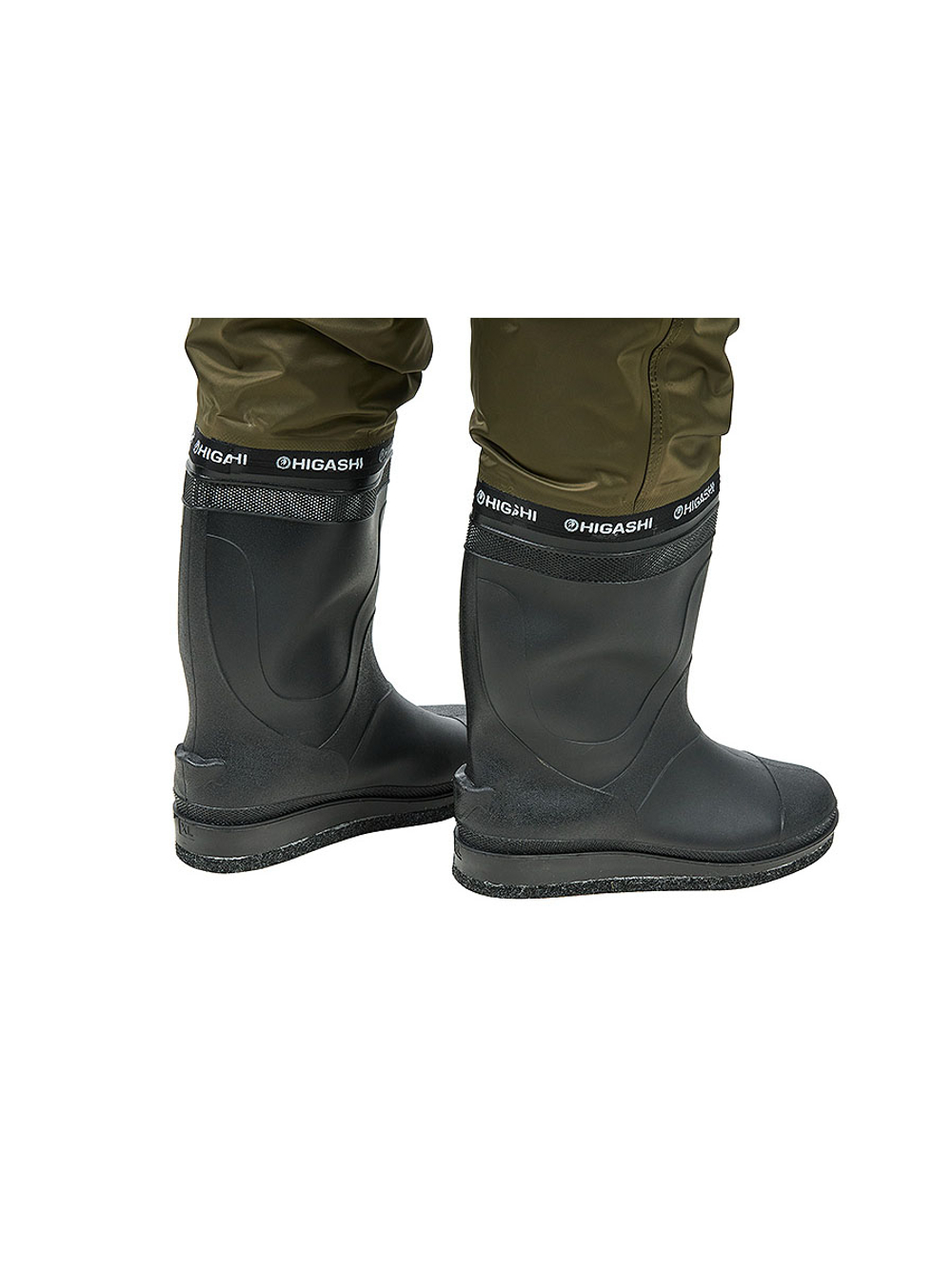 Вейдерсы забродники для рыбалки HIGASHI River pvc w/felt boot (войлочная подошва) XXL