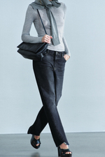 ДЖИНСЫ ZW COLLECTION THE SPLIT SEAM STRAIGHT С НИЗКОЙ ПОСАДКОЙ — ZARA