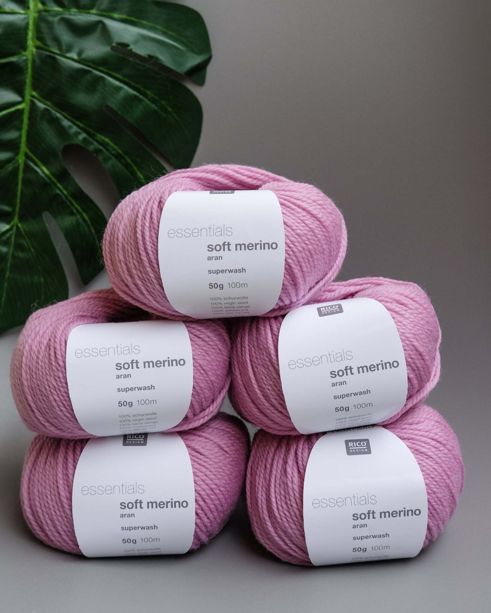 -30% Soft Merino aran 5x50g | orchid