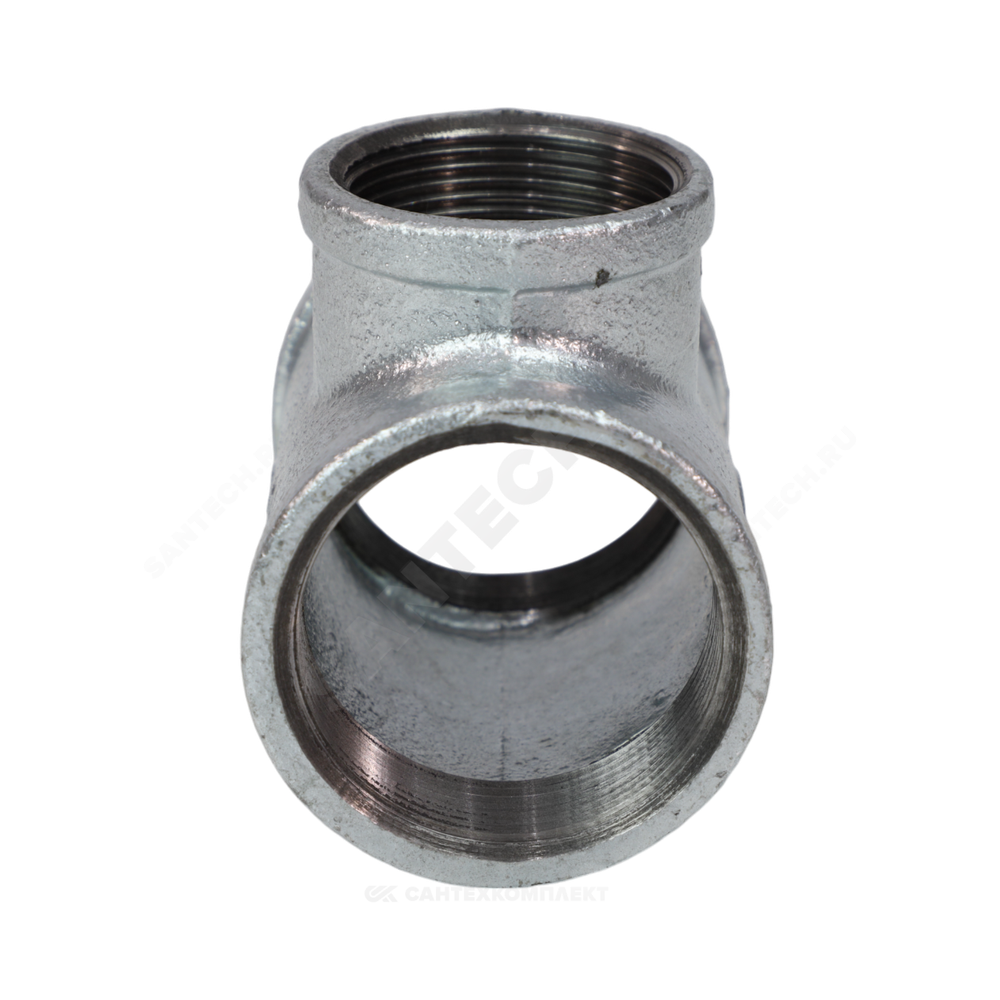 Тройник переходной чугун оц Ду 50х15 (2"х1/2") ВР/ВР Fittex PLUS