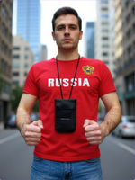 Термочехол 2 кармана, для телефона влагозащитный, ударозащитный, на руку/пояс/шею, 17 х8 см