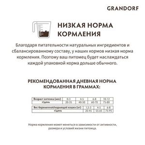 Сухой корм Grandorf CAT Lamb&Turkey KITTEN для котят, ягнёнок с индейкой