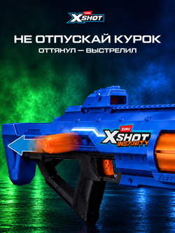 Миниган Игрушечный. Бластер с мягкими пулями. XSHOT Insanity. 36823