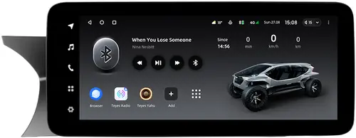Магнитола для Mercedes-Benz C-класс (W204) 2011-2014 NTG 4.5/4.7 - Teyes LUX ONE монитор 12.3", Android 10, Быстрая, CarPlay, 4G SIM-слот