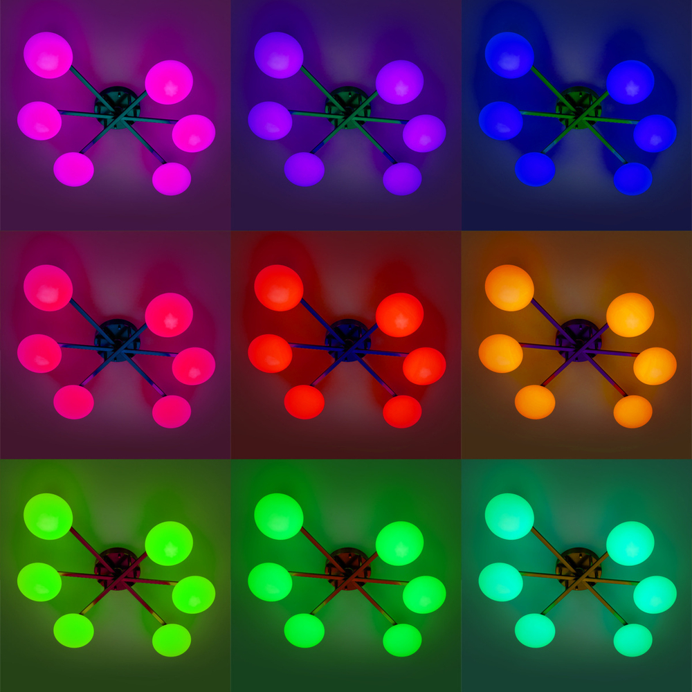 Потолочная светодиодная люстра Citilux ATMAN SMART CL226A163 LED RGB