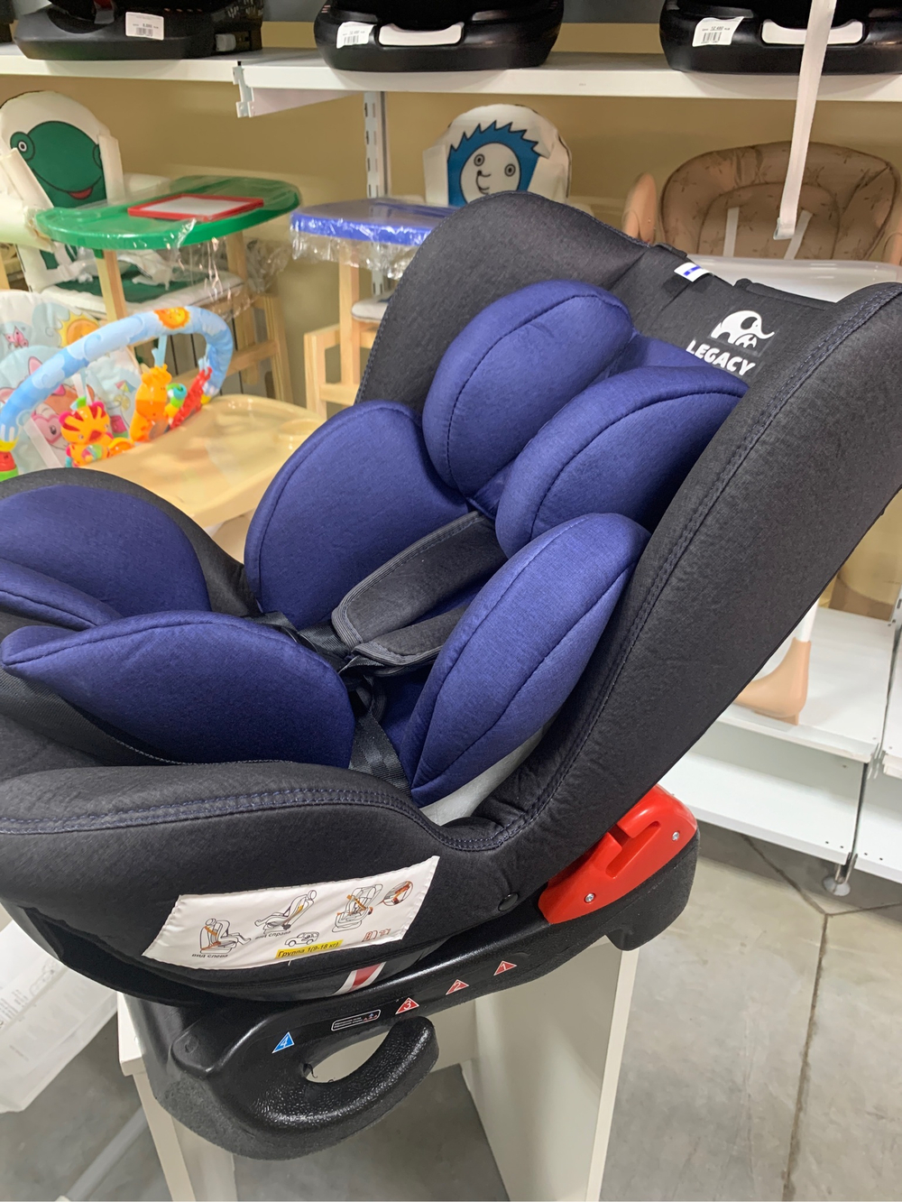 Автокресло YB 101А  (Legacy) ПК (54. Джинс + Blue)