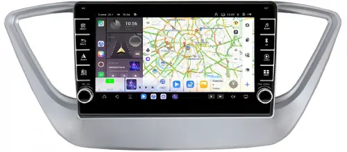 Магнитола для Hyundai Solaris 2 2017-2022, Solaris HS 2024+ - Kuberg OL-9710 (кнопки и крутилки) Android 13, Быстрая, CarPlay, 4G SIM-слот
