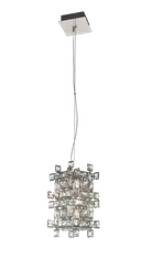 Светильник подвесной NewRgy 6078R/1A CHROME+CLEAR, 40 Вт, хромированный и прозрачный