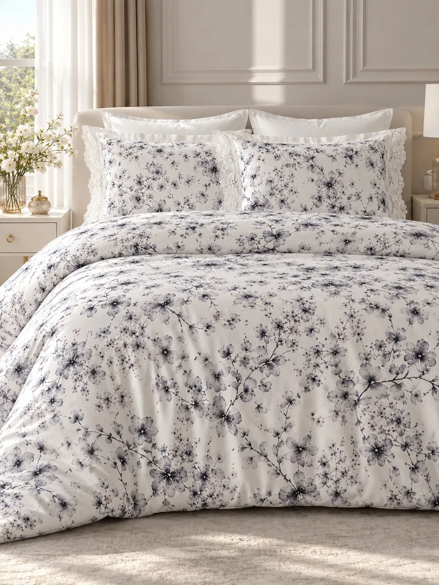 Gelin Home КПБ 6 пр. ZENAN серый цвет пододеяльник 200*220, простынь 240*260, наволочки 50*70 2шт, декоративные наволочки 50*70 2шт GLNN545 — фото 3