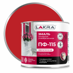 ЛАКРА  Эмаль ПФ-115 Красная 2,0кг (LAKRA)