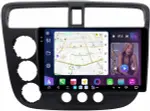 Магнитола для Honda Civic 7 2001-2005 левый руль - FarCar S500-TS20 монитор 9.5" 2K QLED на Android 14, Быстрейшая, CarPlay, 4G SIM-слот