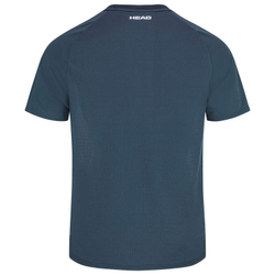 Футболка для мальчика теннисная Head Topspin T-Shirt - navy/print perf