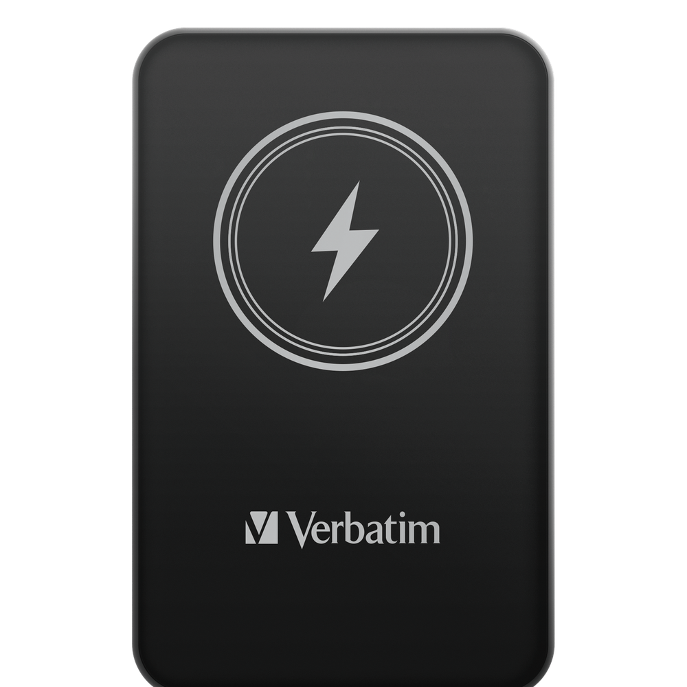 Портативный аккумулятор Verbatim Charge‘n’Go Power Bank 5000 мАч с беспроводной зарядкой, чёрный