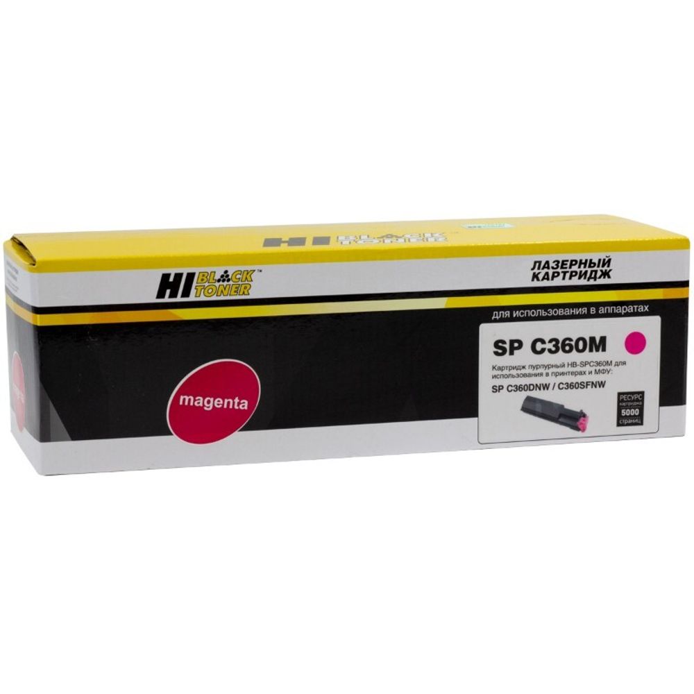 Картридж Hi-Black (HB-SPC360M) для Ricoh Aficio SPC360DNw/SFNw/SNw/SPC361SFNw, Magenta, 5K (408186)