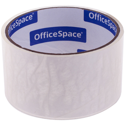 Клейкая лента упаковочная OfficeSpace, 48мм*15м, 38мкм, ШК. Скотч