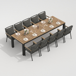Стол обеденный ТЕЛЛА XL из тика 300x100