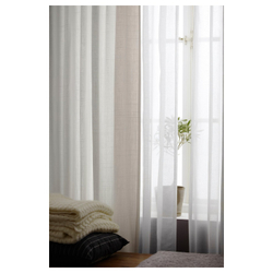 IKEA RITVA  (ИКЕА РИТВА)  -  Занавеска, 2 шт. - белый/с люверсами 145x300 см