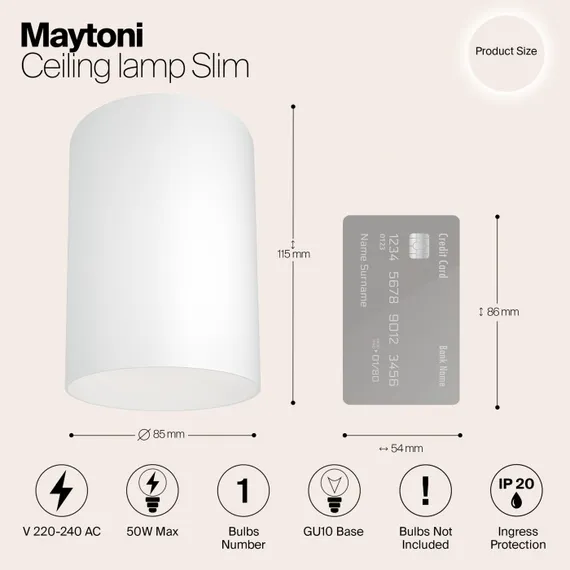 Точечный светильник Slim C014CL-01W Maytoni